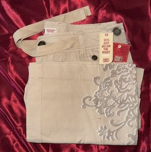 Unique Women's Jeans by Faded Glory Size 10 Midrise Bottom Floral